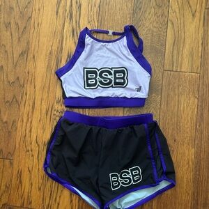 Brandon Senior Black cheerleading practice outfit